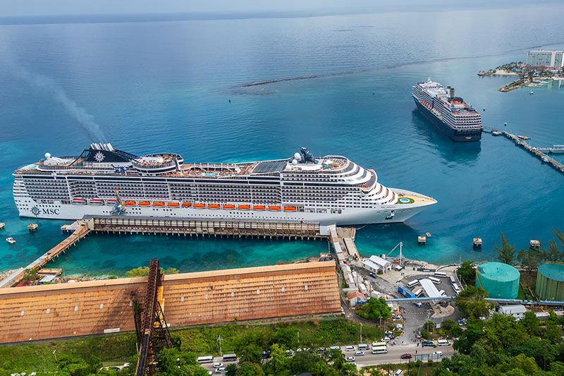 jamaica msc ship at port