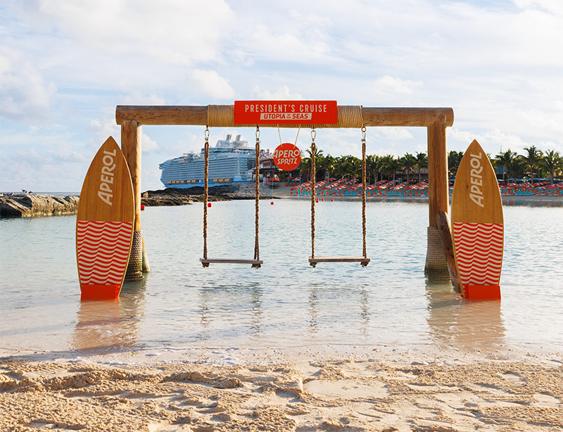 Campari Brings Branded Activations to Royal Caribbean’s Island