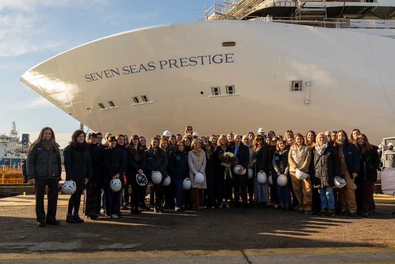 Regent Celebrates Float Out of First New Ship Class in a Decade
