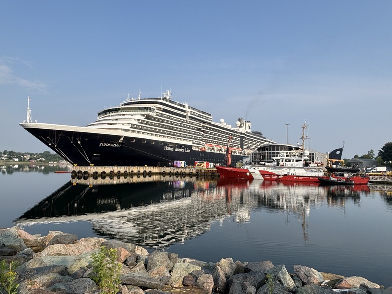 Holland America Line ship in Sydney