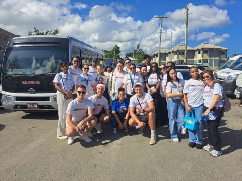 Volunteer crew from Carnival Horizon at St. Ann’s Bay Regional Hospital in Jamaica