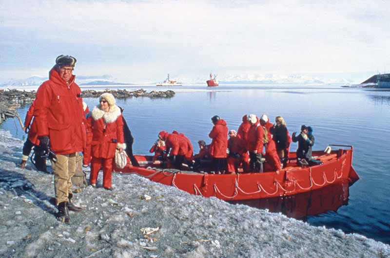 Lars Eric Lindblad in Antarctica
