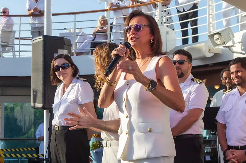 Dondra Ritzenthaler, CEO, Azamara Cruises.