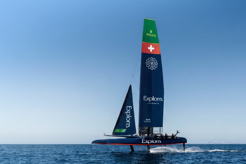 Explora Journeys Swiss sailgp team