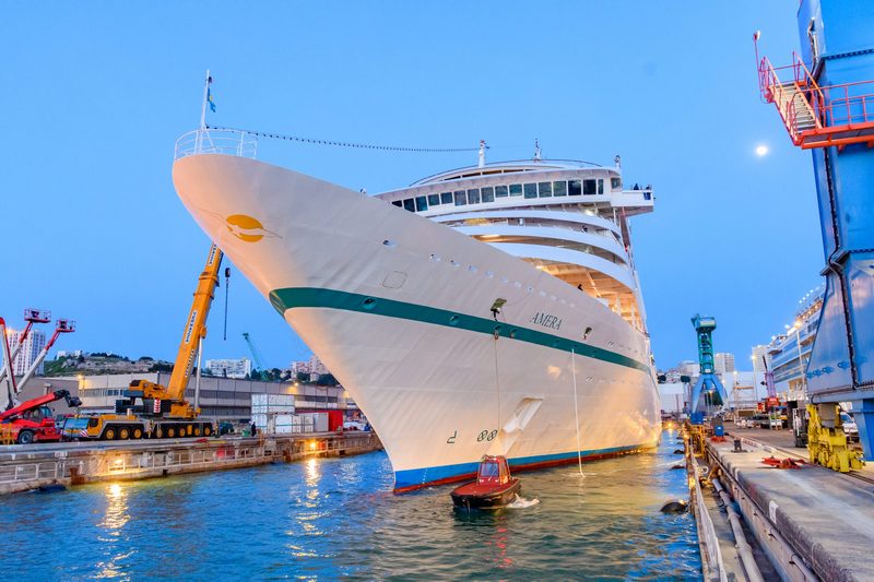 Amera in drydock