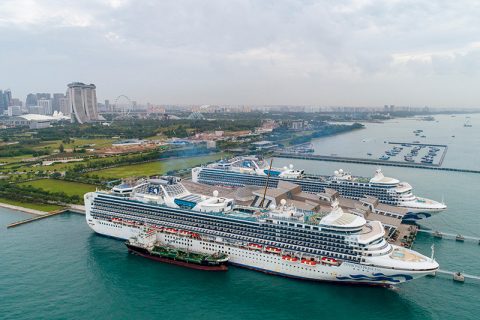 diamond sapphire aerial photo in singapore