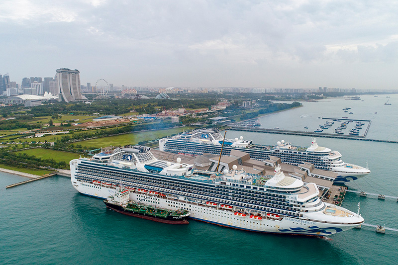 diamond sapphire aerial photo in singapore