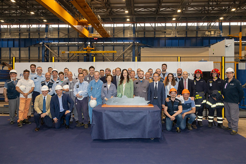 Steel-Cut-for-Crystal-Grace-at-Fincantieri