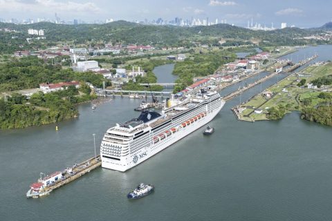 msc poesia panama canal transit
