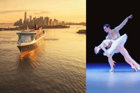 Queen Mary 2 and Ballet Dancer