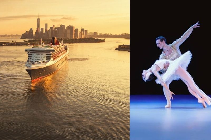 Queen Mary 2 and Ballet Dancer
