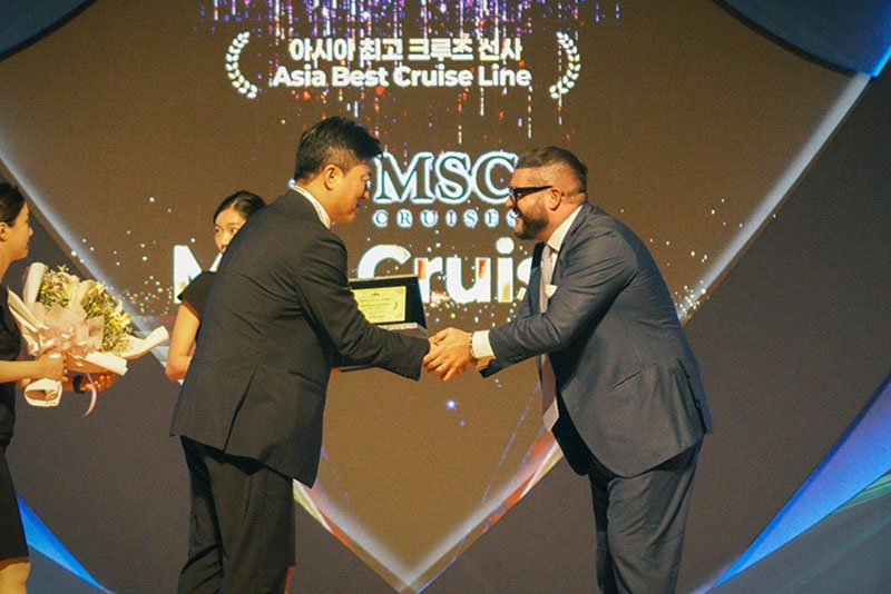 Asia Cruise Forum Jeju Award Receiving