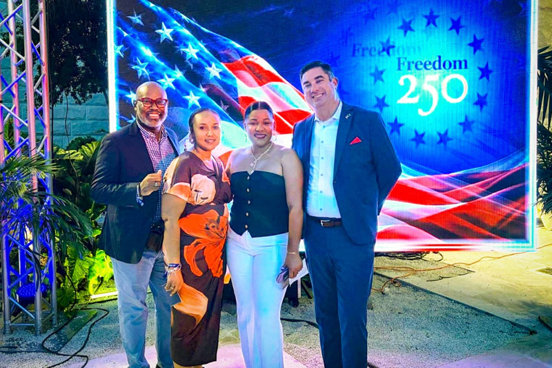 Carnival team in Nassau celebrating America’s 250