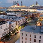 Cruise ship Downtown Galveston