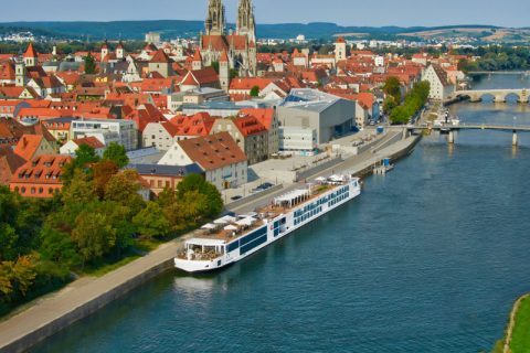 Viking Longship Gymir Rhine River in Germany