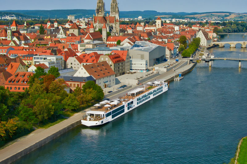 Viking Longship Gymir Rhine River in Germany