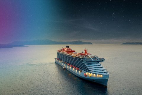 Virgin ship starry sky