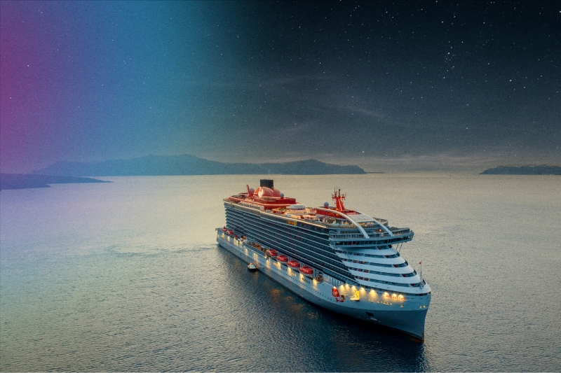 Virgin ship starry sky