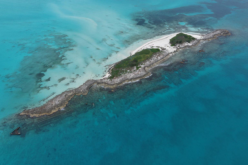 Browns Cay drone shot