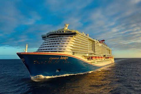 Carnival Jubilee at Sea Sunset