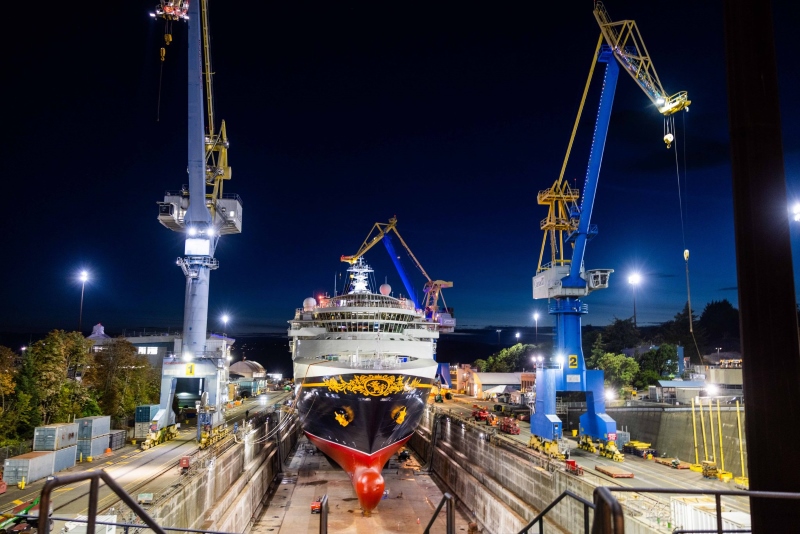 Disney Wonder drydock