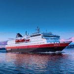 Hurtigruten MS Nordlys in Norway in Winter