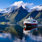 Hurtigruten Ship in Hjørundfjord Norway Fabrice Milochau
