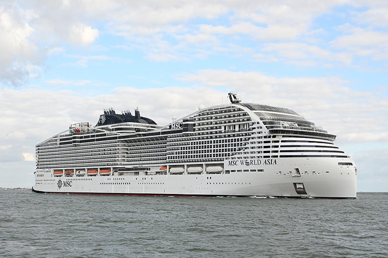 MSC World Asia Final Sea Trials Chantiers de l’Atlantique