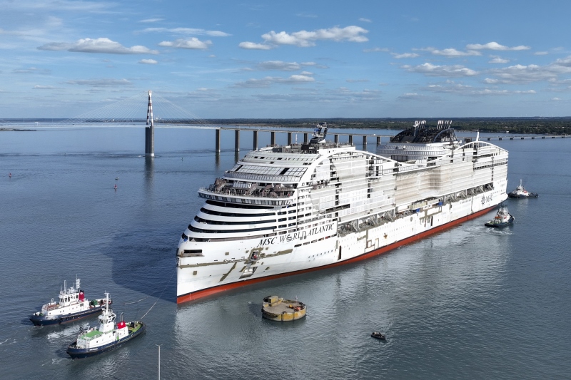 MSC World Atlantic float out