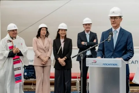 Viking Astrea launch ceremony