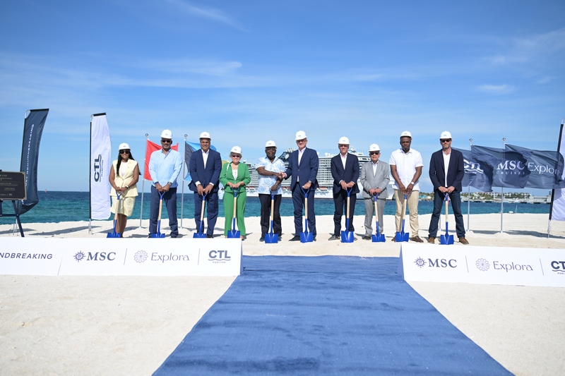 Groundbreaking at Sandy Cay