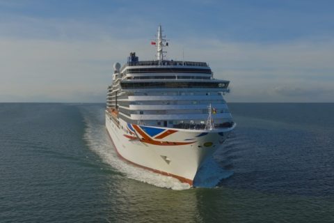 Arcadia at sea