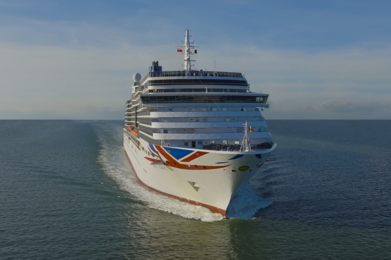 Arcadia at sea