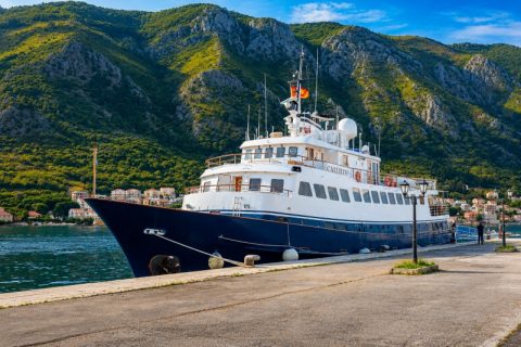 Callisto docked in Kotor, Montenegro