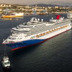 Carnival Freedom departing Marseille shipyard