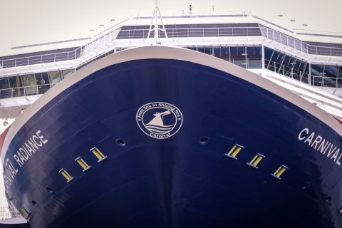 Carnival Radiance new bow crest