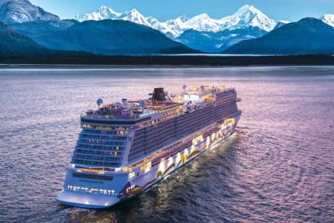 Norwegian Encore at sea
