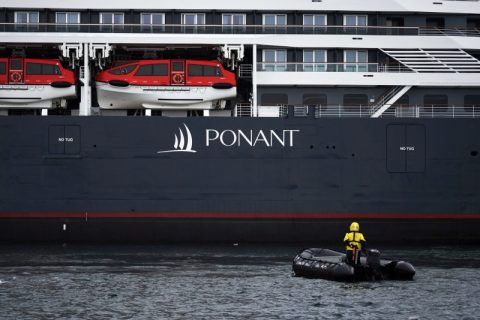 Ponant ship + zodiac
