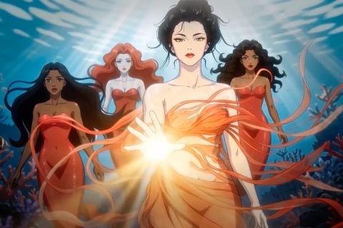 Virgin Voyages AI Campaign Mermaid Origins