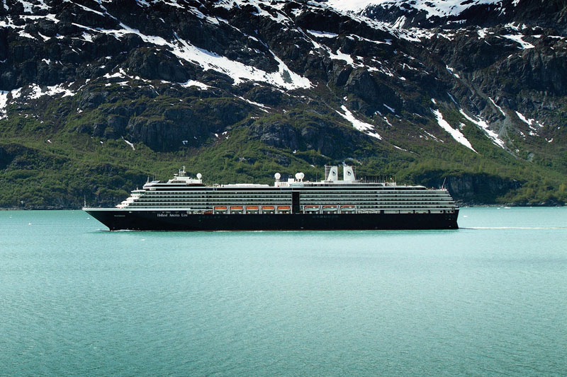 Westerdam Cruising Glacier Bay in Alaska