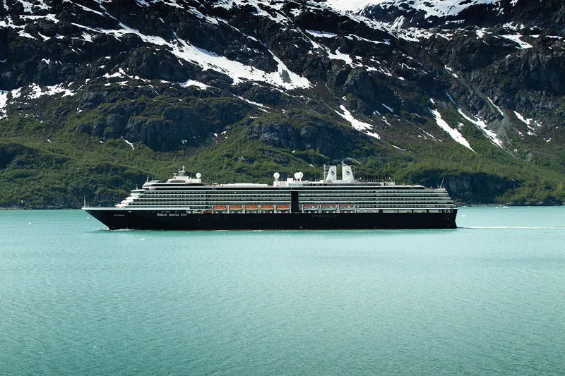 Westerdam Cruising Glacier Bay in Alaska