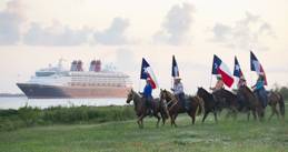 Disney Cruise Line Arrives in Galveston with Texas-sized Fanfare