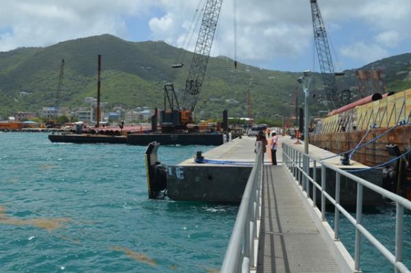 BVI: Work on Cruise Pier Expansion Underway